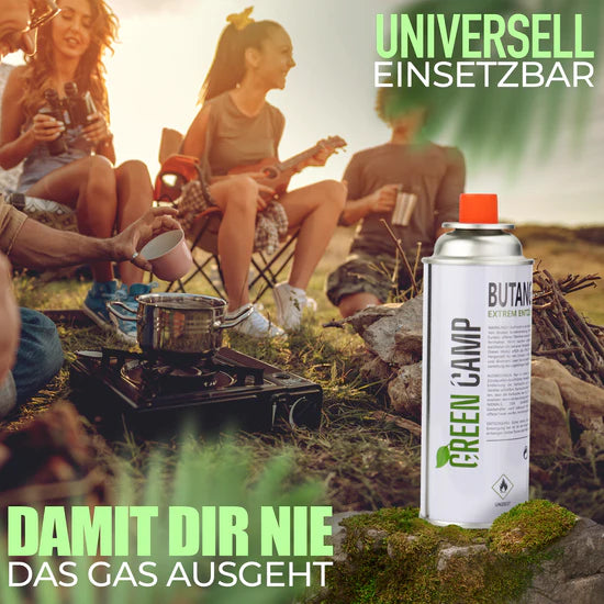 28 x Greencamp® Butangaskartuschen – 227 g – umweltbewusst, sicher & zuverlässig