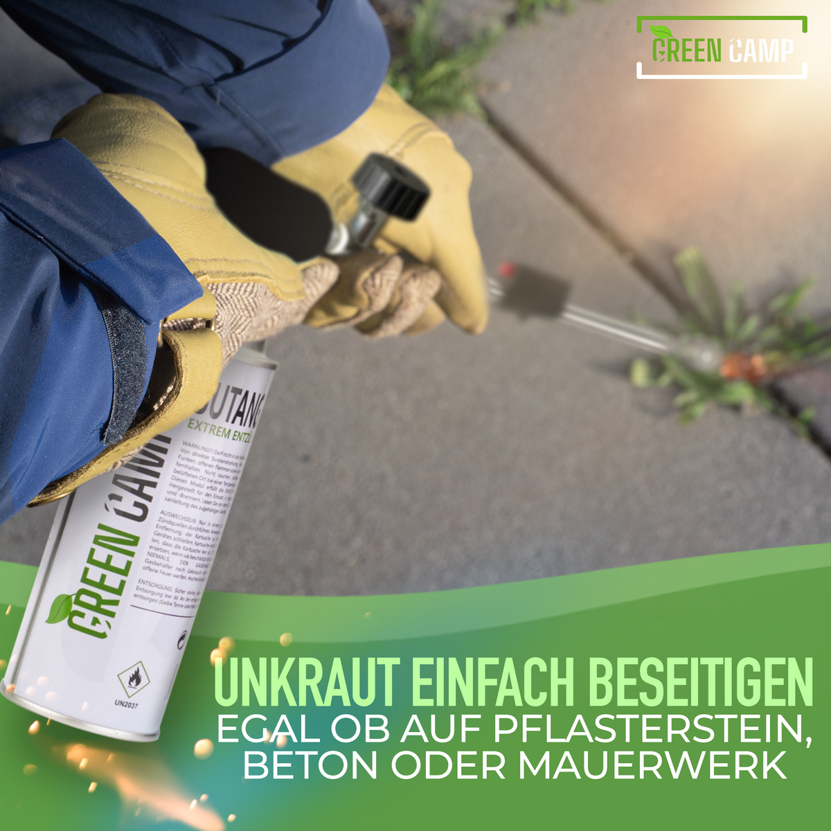 Unkrautbrenner inkl. 12 Gaskartuschen – Effektive & chemiefreie Unkrautvernichtung