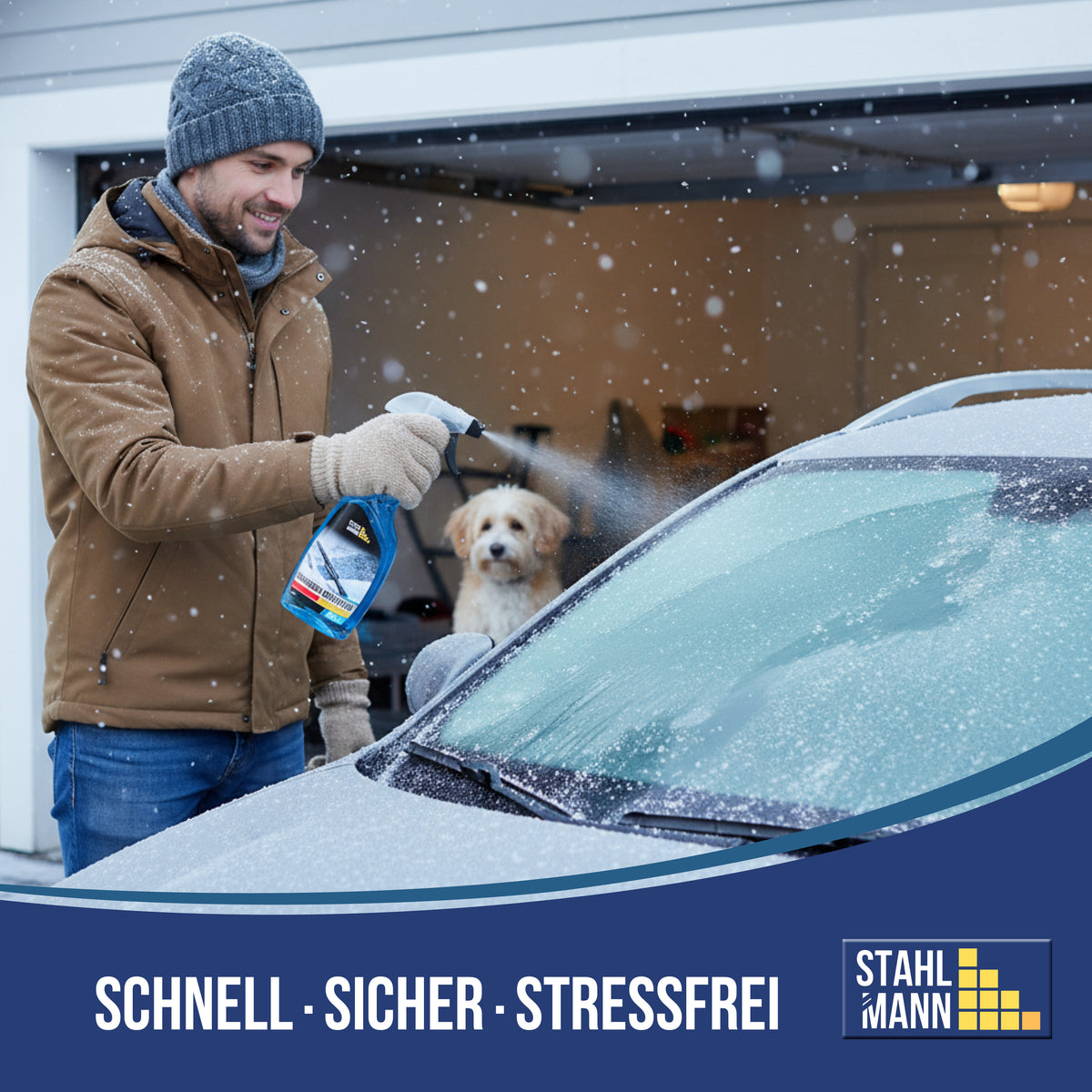 Scheiben-Enteiser 6er-Set (6×750ml) – Auto Enteiserspray – schnell effektiv – Winter Frost Eis – Made in Germany