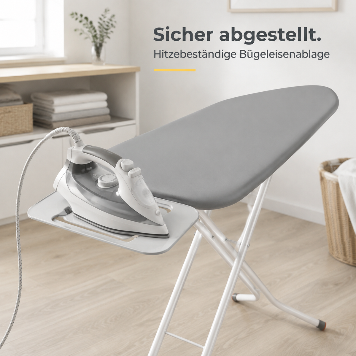 Stahlmann in hoogte verstelbare strijkplank met antislipvoetjes 114x34 