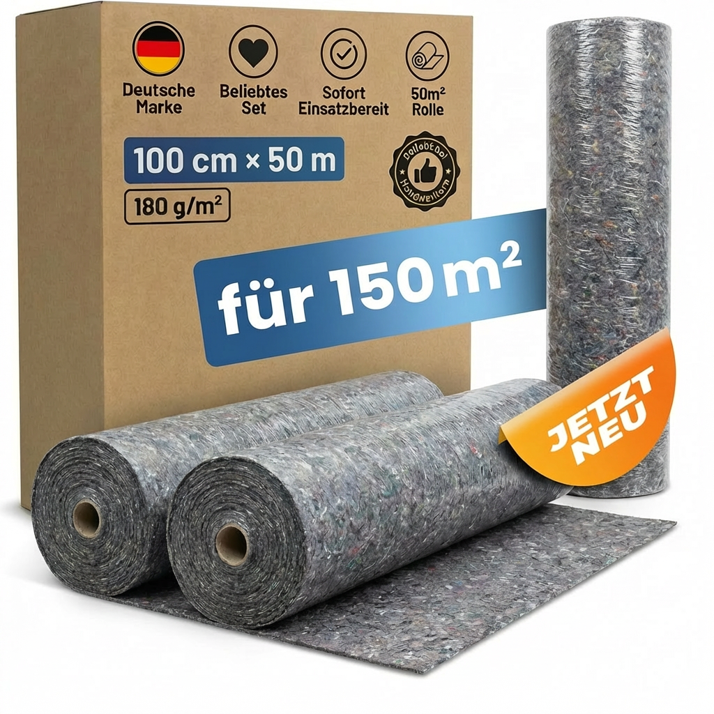 STAHLMANN® Malervlies [3 x 50 m] – Abdeckvlies 150 m² für Malerarbeiten