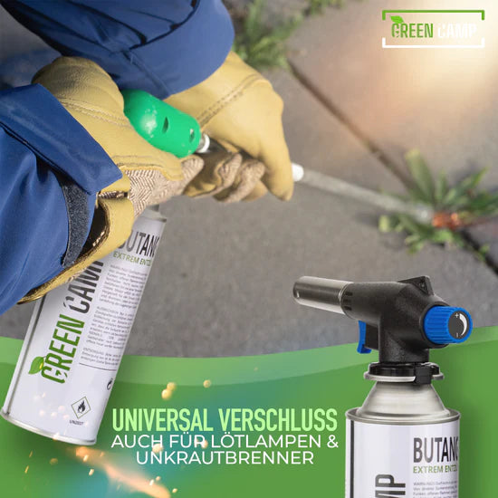 12 x Greencamp® Butangaskartuschen – 227 g – umweltbewusst, sicher & zuverlässig